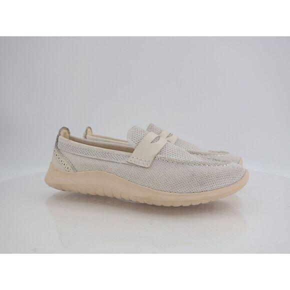 Cole Haan ZERØGRAND Meritt Stitchlite Loafers Size 9B Ivory Knit Slip On Shoes - Picture 2 of 12